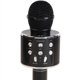 3. Karaoke-mikrofon Bluetooth Inbyggd högtalare KMS-20B Svart