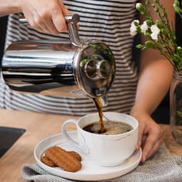 2. Gastro kaffepress, stål 1 L