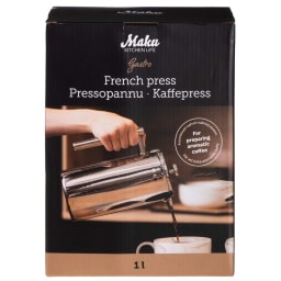 3. Gastro kaffepress, stål 1 L