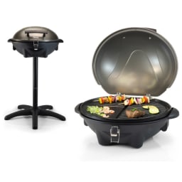 0. El-grill på avtagbart stativ