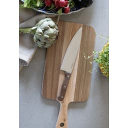 1. Knivset i rosenträ & skinnförkläde