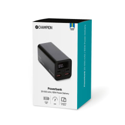1. PowerBank 20.000 mAh 65W PD Svart