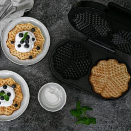 4. Våffeljärn Health Dubbelt 1600W VJ600 Svart