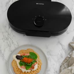 5. Våffeljärn Health Dubbelt 1600W VJ600 Svart