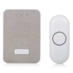 3. Trådlös dörrklocka med tygfront Plug-in 230V