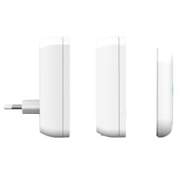 1. Trådlös dörrklocka tygfront Plug-in+portabel