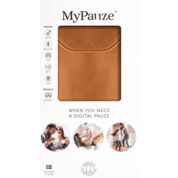 1. Signalblockerande mobilfodral i veganskt läder - One size