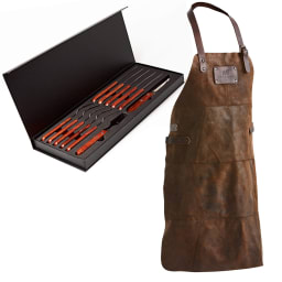 0. Grillbestick-set & Skinnförkläde