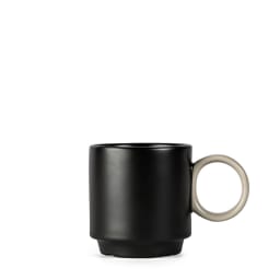 1. Espresso cup and plate Niki Black/beige