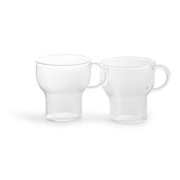 1. Glasmugg liten, 2-pack