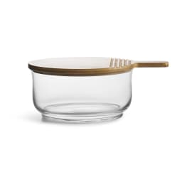 1. Nature Salladsskål med bambulock/skärbräda