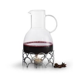 0. Glöggkanna med värmare 1,3 L, silver