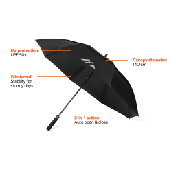 1. Nordic Drift Trail 27" AWARE™ RPET Stormparaply, UPF 50+