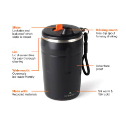 1. Nordic Drift Trail RCS låsbar och läckagesäker kaffemugg 350