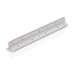 2. 15cm triangulär aluminiumlinjal
