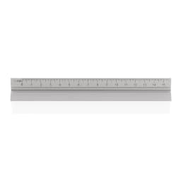 3. 15cm triangulär aluminiumlinjal