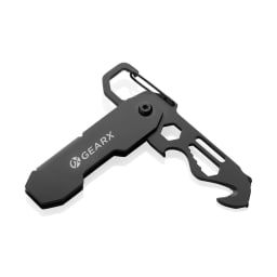 0. Gear X hopfällbart EDC-verktyg med karbinhake