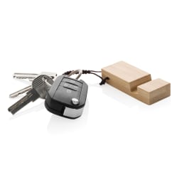 0. Standkey bambu nyckelring telefonstativ