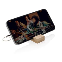 2. Standkey bambu nyckelring telefonstativ