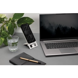 4. SnapStand vikbart mobilställ i RCS återvunnen plast