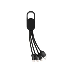 0. 4-i-1 kabel med karbinclip