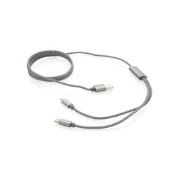 0. 3-i-1 flätad kabel