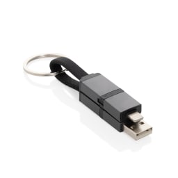 0. Terra återvunnen aluminium 4 i 1 60W snabbladdningskabel