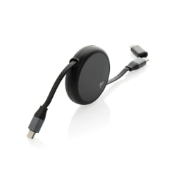 0. Terra RCS återvunnen aluminium 240W utdragbar 2-i-1 kabel