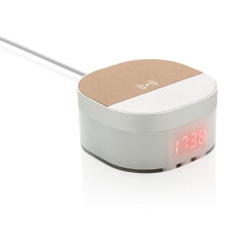 0. Aria digital klocka med 5W trådlös laddning