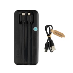 2. Turbopack RCS plast powerbank 10.000 integrerade kablar