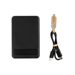 1. Zen RCS plast 5000 mah 5W magnetisk powerbank i bambu