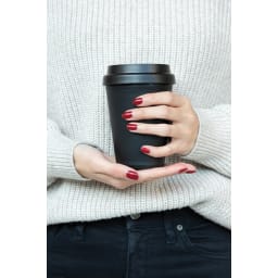 4. Återanvändningsbar dubbelväggig kaffemugg 300ml