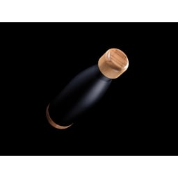 5. Vakuum stainless steel flaska med kork och botten i bambu