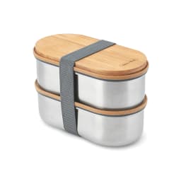 0. Black+Blum Dubbel Rostfri Bento-låda
