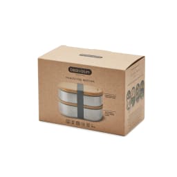 1. Black+Blum Dubbel Rostfri Bento-låda