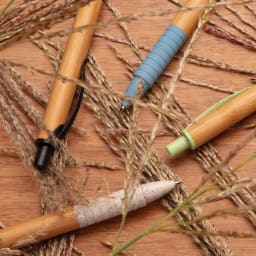 3. Bambu & vetestrå penna