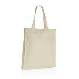 2. Impact AWARE™ shoppingkasse m. bälg återvunnen bomull 145gr