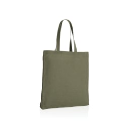 0. Impact AWARE™ shoppingkasse m. bälg återvunnen bomull 145gr