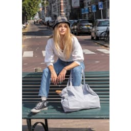 3. Impact AWARE™ shoppingkasse m. bälg återvunnen bomull 145gr