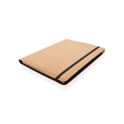 0. A4 portfolio i kork med penna