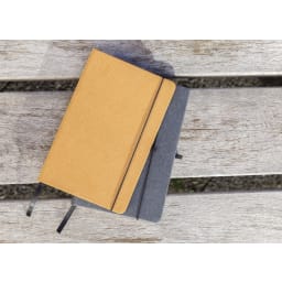 4. A5 hardcover anteckningsbok i återvunnet läder