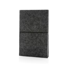 0. A5 softcover filt anteckningsbok GRS certifierad