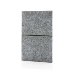 0. A5 softcover filt anteckningsbok GRS certifierad