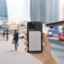 4. Standard aluminium RFID magnetiskt kortfodral för mobil