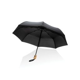 0. 21" Impact Aware™ RPET 190T automatiskt bambu paraply