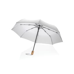 0. 21" Impact Aware™ RPET 190T automatiskt bambu paraply
