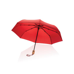 0. 21" Impact Aware™ RPET 190T automatiskt bambu paraply