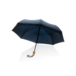 0. 21" Impact Aware™ RPET 190T automatiskt bambu paraply