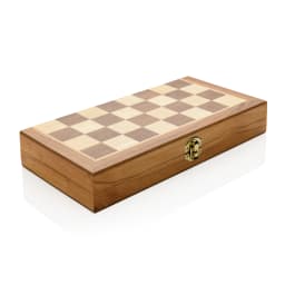 2. Lyxigt hopvikbart schackspel i trä
