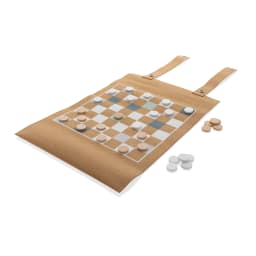 1. Britton kork hopvikbart backgammon och dam-spel